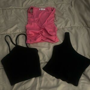 Bundle of Zara and no name brand tank tops.